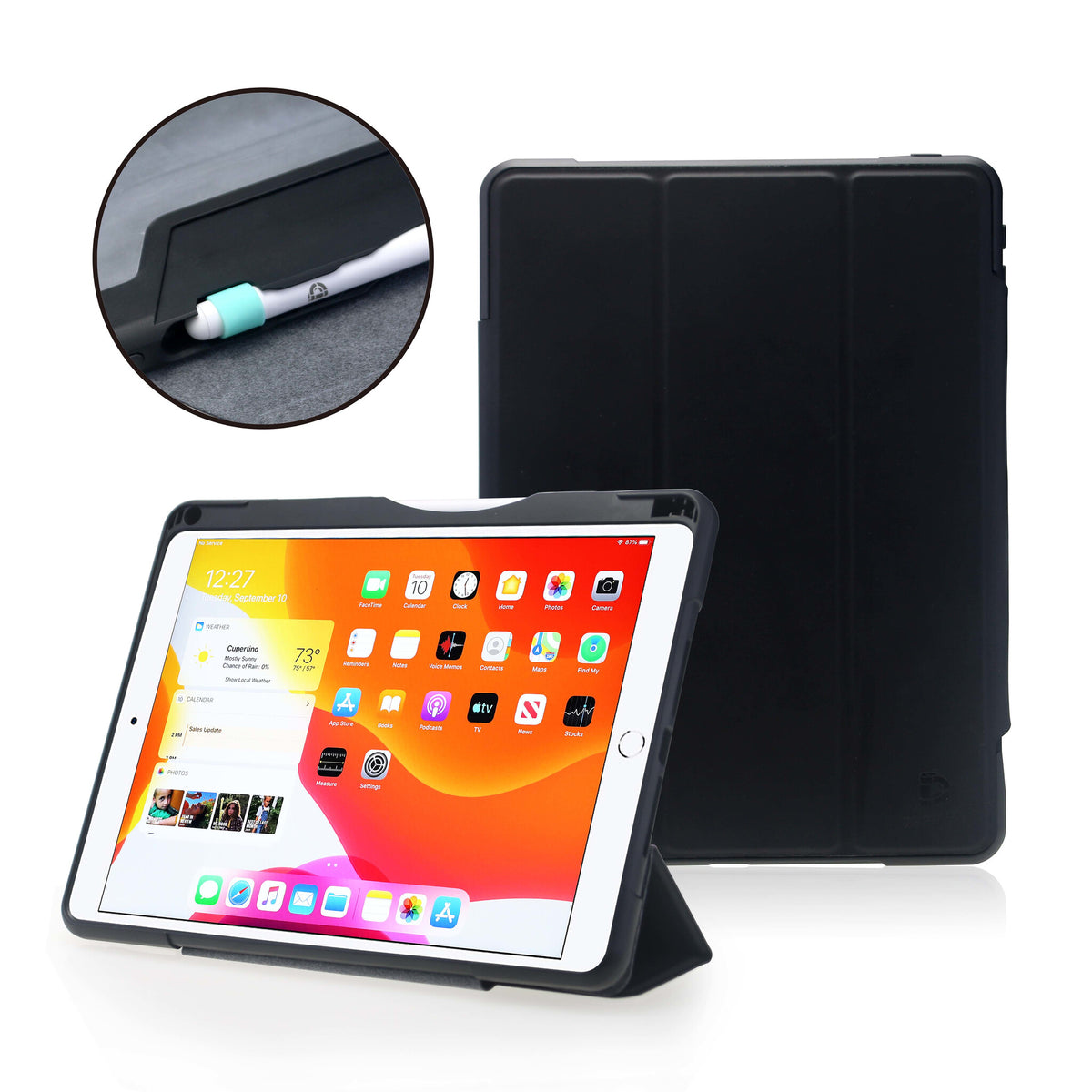 DEQSTER Rugged Case #RQ1 (2021) for 10.2&quot; iPad in Black