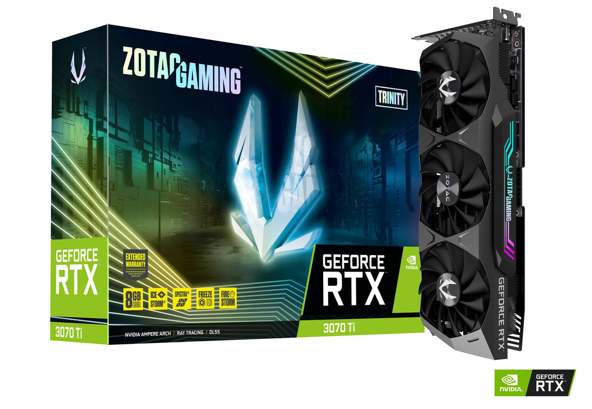 Zotac GAMING Trinity - NVIDIA 8 GB GDDR6X GeForce RTX 3070 Ti graphics card