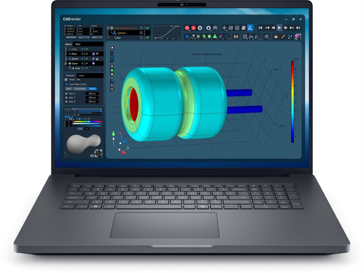 DELL Pro Max 18 Plus MB18250 Intel Core Ultra 7 265HX Mobile workstation 45.7 cm (18") Quad HD+ 32 GB DDR5-SDRAM 1 TB SSD NVIDIA RTX PRO 3000 Blackwell Wi-Fi 7 (802.11be) Windows 11 Pro Black UK English