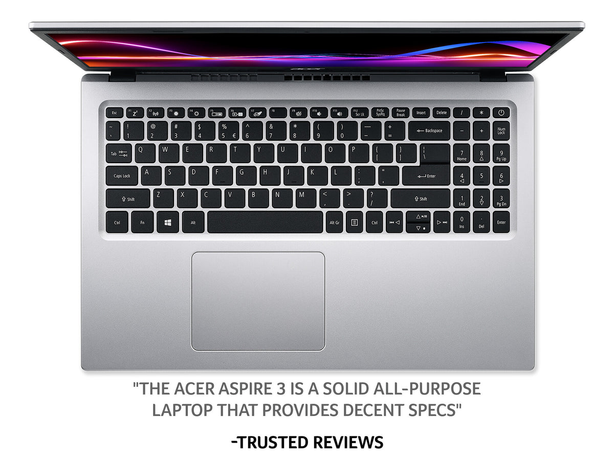 Acer Aspire 3 Laptop - 39.6 cm (15.6") - Intel® Core™ i7-1165G7 - 16 GB DDR4-SDRAM - 1 TB SSD - Wi-Fi 5 - Windows 11 Home - Silver