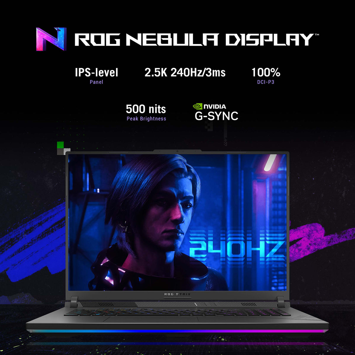 ASUS ROG Strix G16 Laptop - 40.6 cm (16") - Intel® Core™ i9-13980HX - 16 GB DDR5-SDRAM - 1 TB SSD NVIDIA - GeForce RTX 4080 - Wi-Fi 6E - Windows 11 Home - Grey