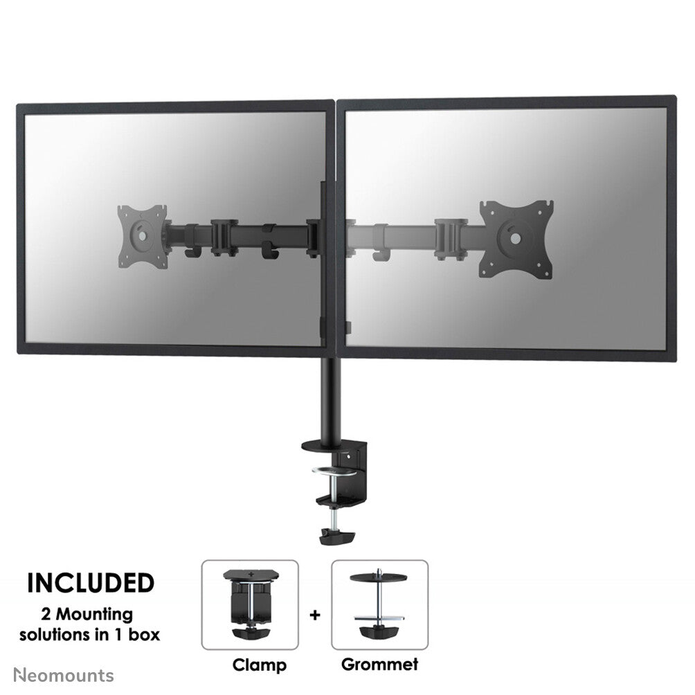 Neomounts NM-D135DBLACK - Desk monitor mount for 25.4 cm (10") to 68.6 cm (27")