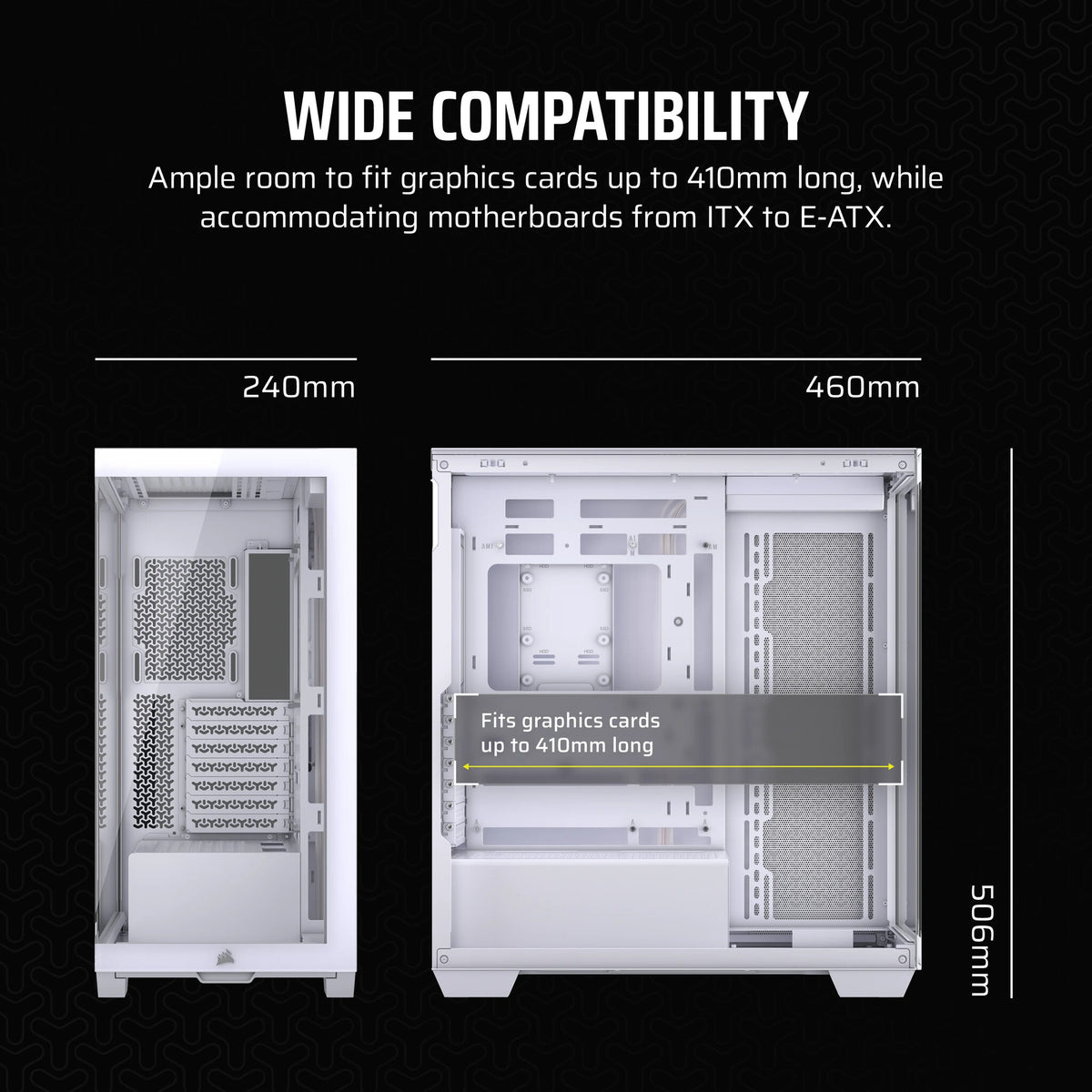 Corsair 3500X - ATX Mid Tower Case in White