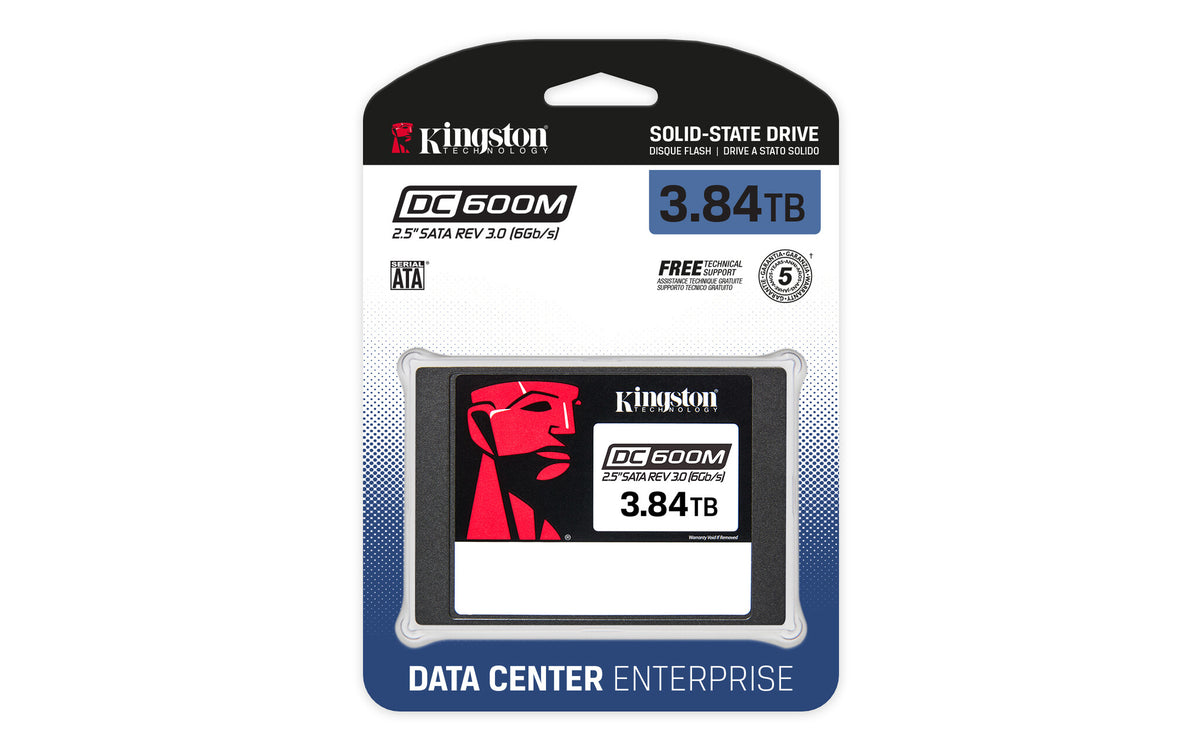 Kingston Technology DC600M - Enterprise SATA 2.5” SSD - 3.84 TB