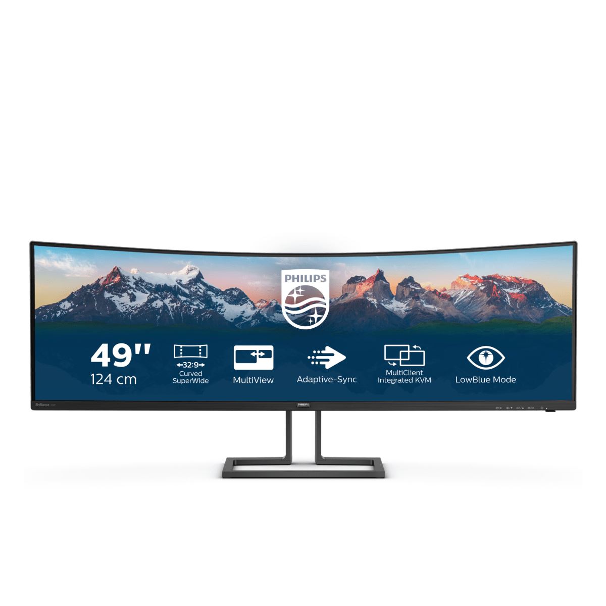 Philips P Line 498P9Z/00 LED display 124 cm (48.8") 5120 x 1440 pixels Black Monitor