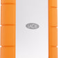 LaCie Rugged Mini - USB-C External HDD in Grey / Orange - 2 TB
