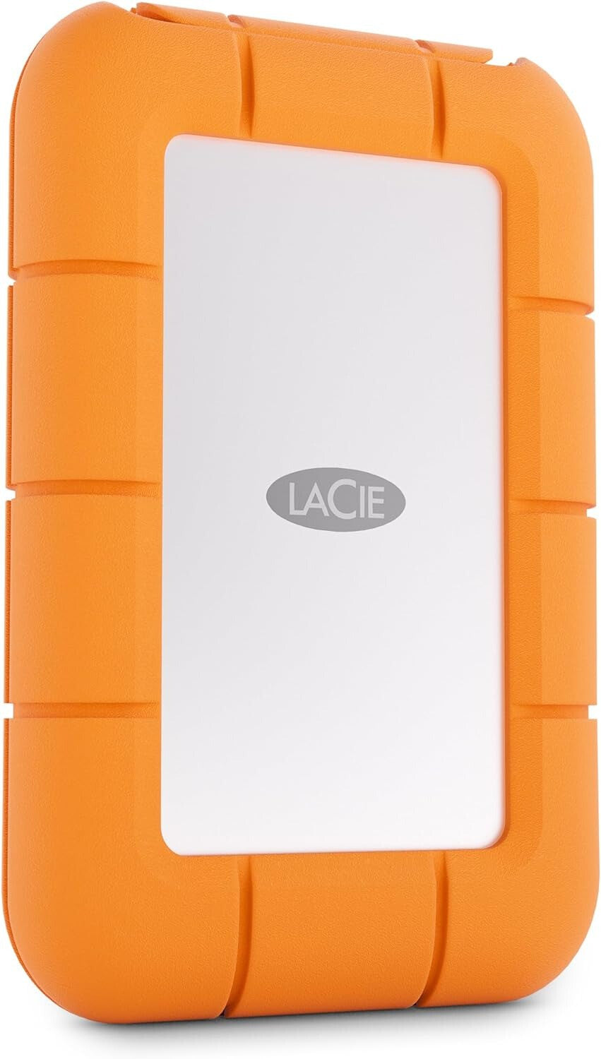 LaCie Rugged Mini - USB-C External HDD in Grey / Orange - 1 TB