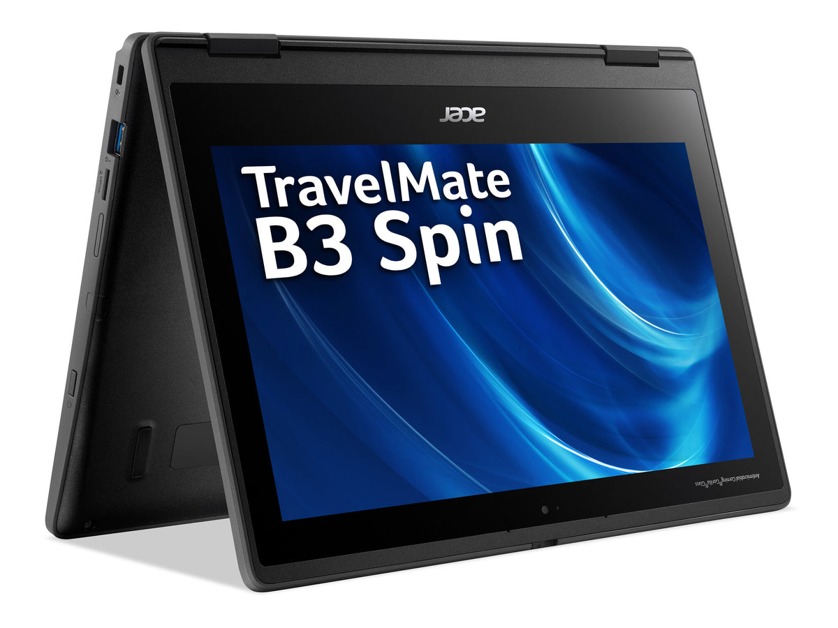 Acer TravelMate Spin B3 B311R-32 Hybrid (2-in-1) - 29.5 cm (11.6") - Intel® Celeron® N5100 - 4 GB RAM - 64GB eMMC - Windows 11 SE - Black