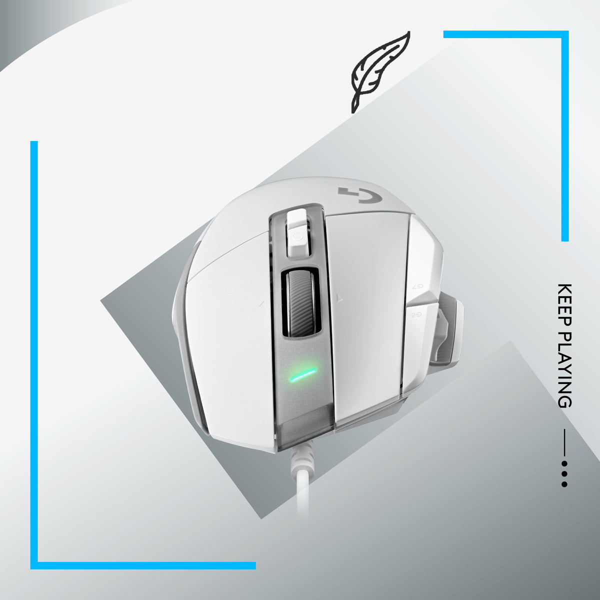 Logitech G G502 X Gaming Mouse in White - 25,600 DPI