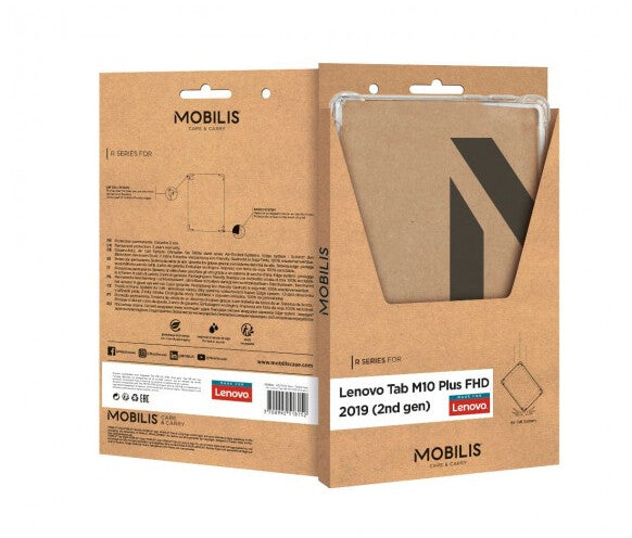 Mobilis R series Case for Lenovo Tab M10 Plus in Transparent
