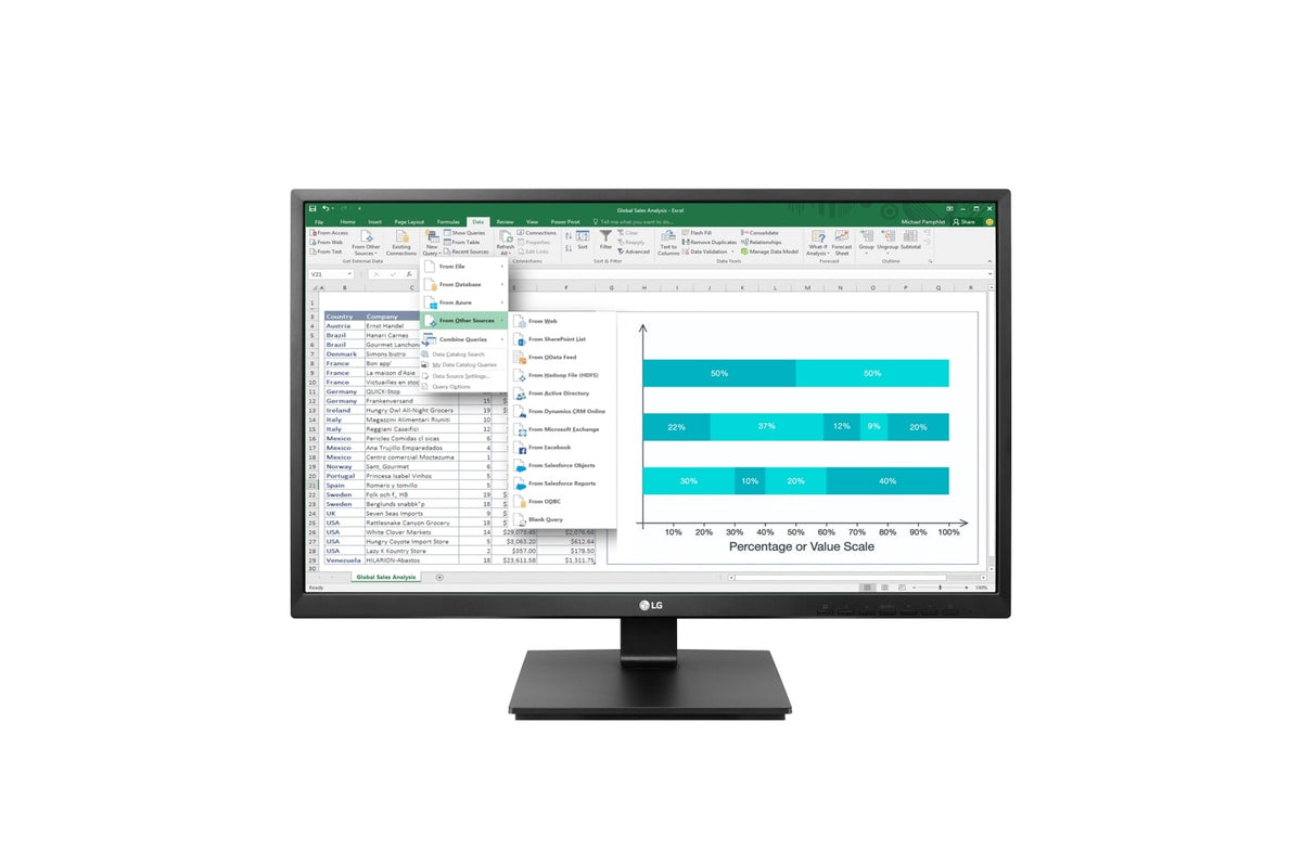 LG 24BK55YP-I - 61 cm (24&quot;) - 1920 x 1080 pixels FHD LED Monitor