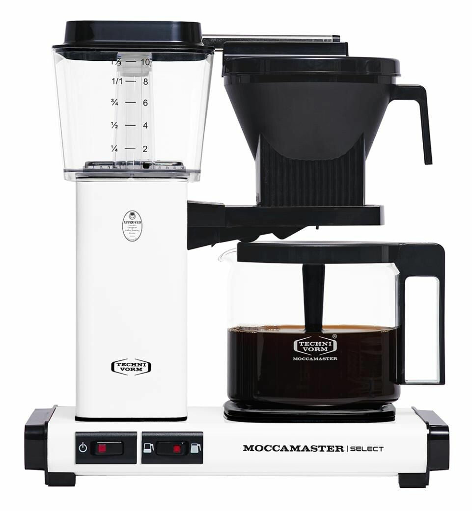 Moccamaster KBG Select coffee maker in Matt White