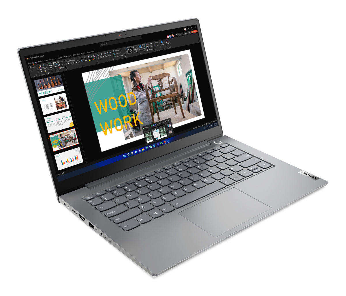 Lenovo ThinkBook 14 Laptop - 35.6 cm (14&quot;) - AMD Ryzen™ 5 5625U - 8 GB DDR4-SDRAM - 256 GB SSD - Wi-Fi 6 - Windows 11 Pro - Grey