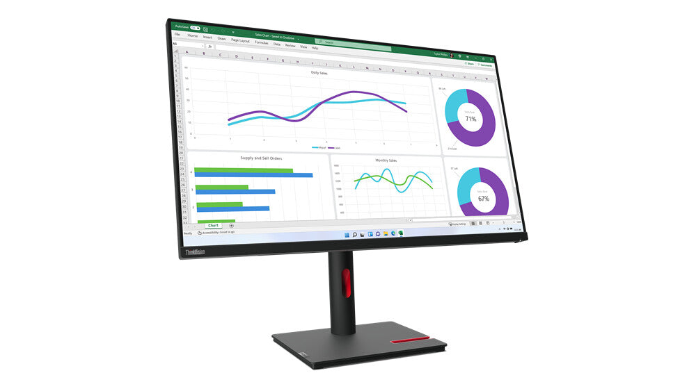 Lenovo ThinkVision T32H-30 - 80 cm (31.5") - 2560 x 1440 pixels QHD LED Monitor