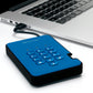 iStorage diskAshur2 - Secure Encrypted External solid state drive in Blue - 256 GB