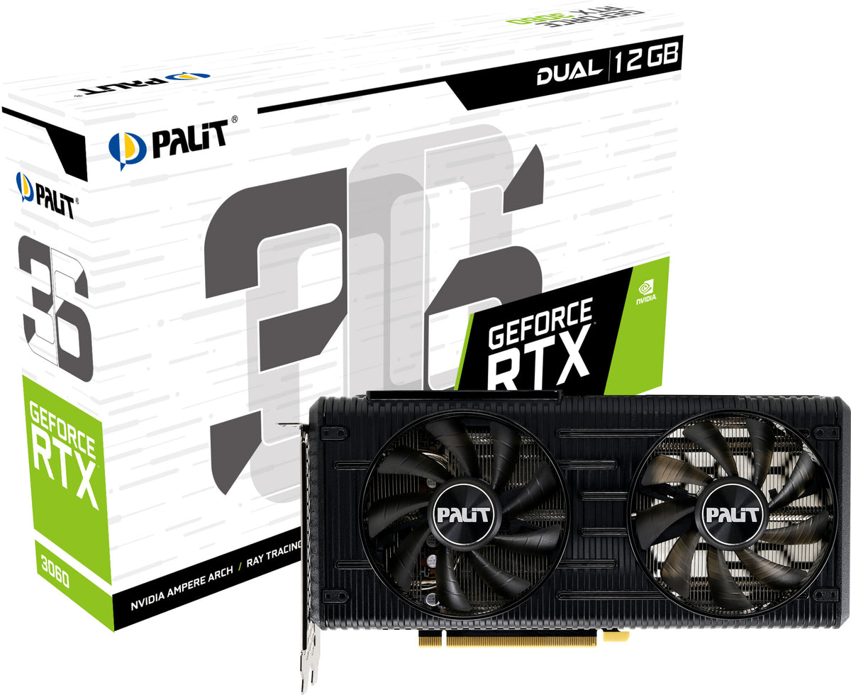 Palit Dual - NVIDIA 12 GB GDDR6 GeForce RTX 3060 graphics card