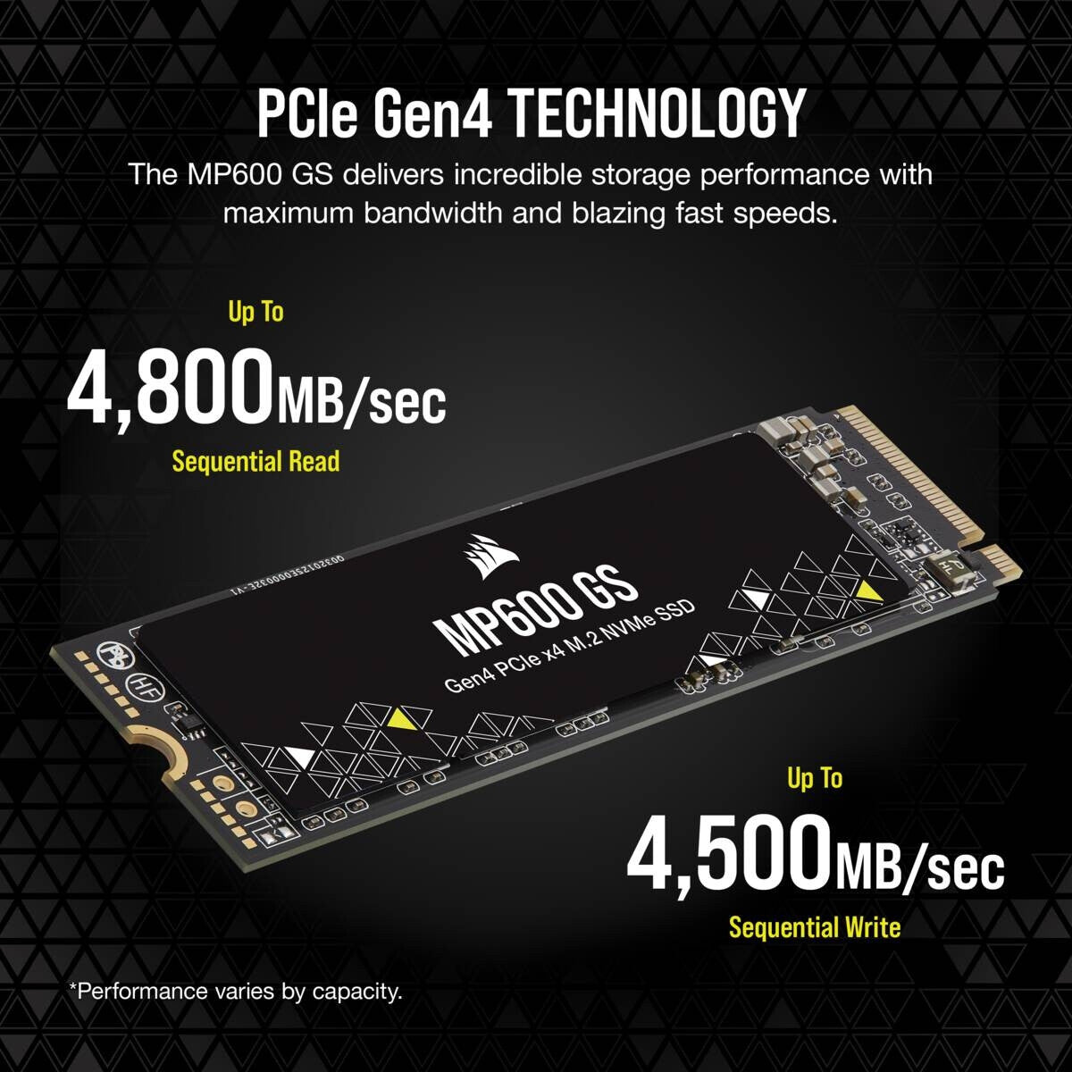 Corsair MP600 GS - PCI Express 4.0 3D TLC NAND NVMe M.2 SSD - 2 TB