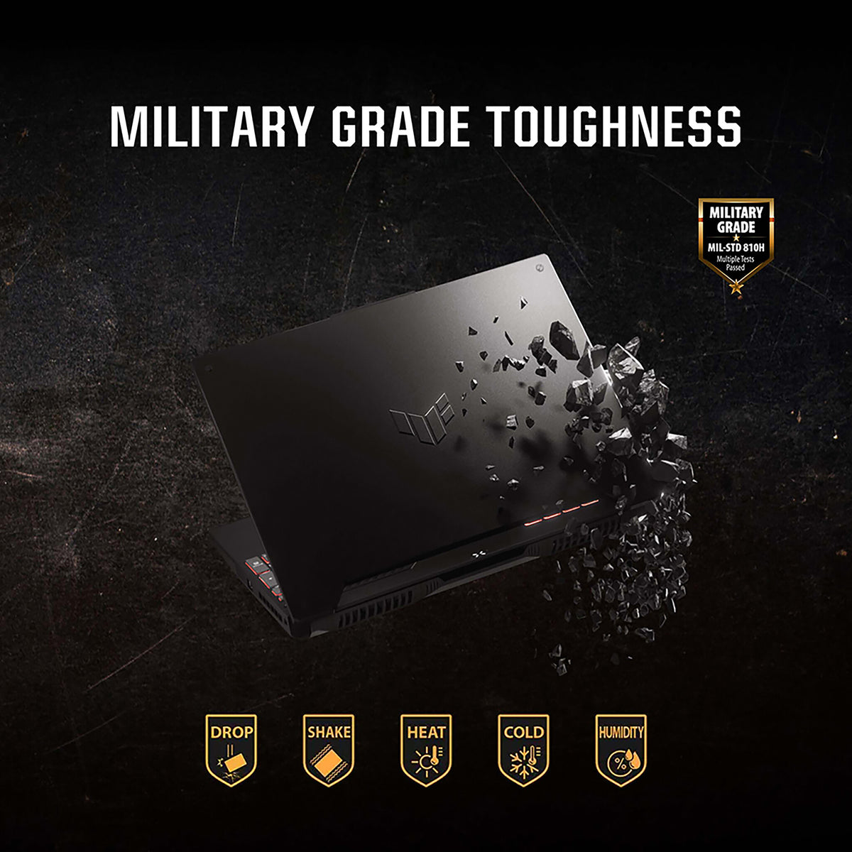 ASUS TUF Gaming A15 Laptop - 39.6 cm (15.6") - AMD Ryzen™ 9 8945H - 32 GB DDR5-SDRAM - 1 TB SSD - NVIDIA GeForce RTX 4070 - Wi-Fi 6 - Windows 11 Home - Grey