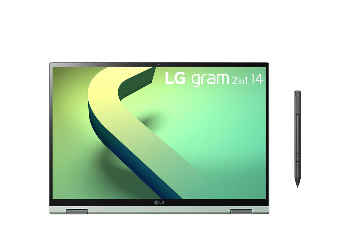 LG Gram 14T90Q Hybrid (2-in-1) - 35.6 cm (14") - Touchscreen - Intel® Core™ i7-1260P - 16 GB LPDDR5-SDRAM - 1 TB SSD - Wi-Fi 6E - Windows 11 Home - Green