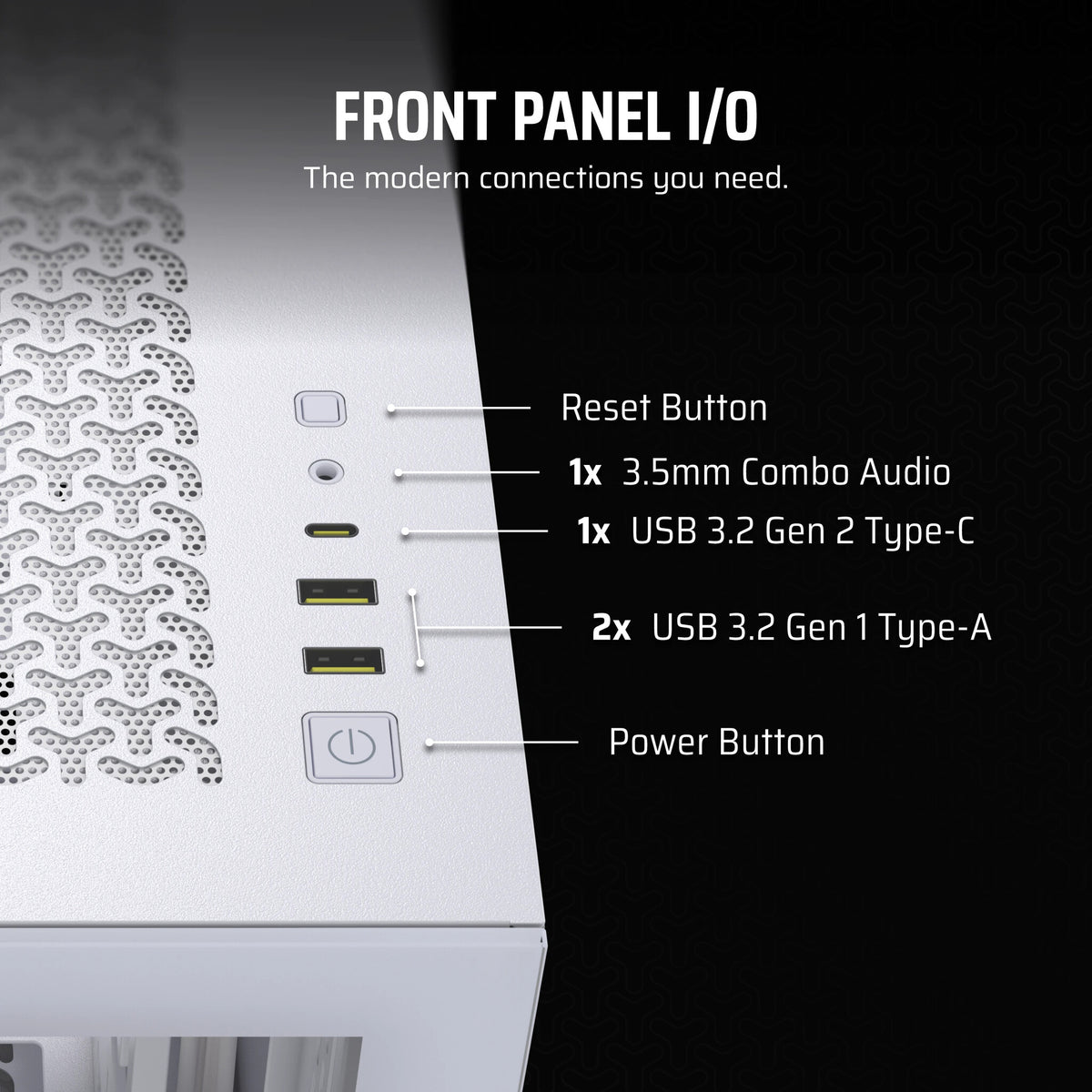 Corsair 3500X - ATX Mid Tower Case in White