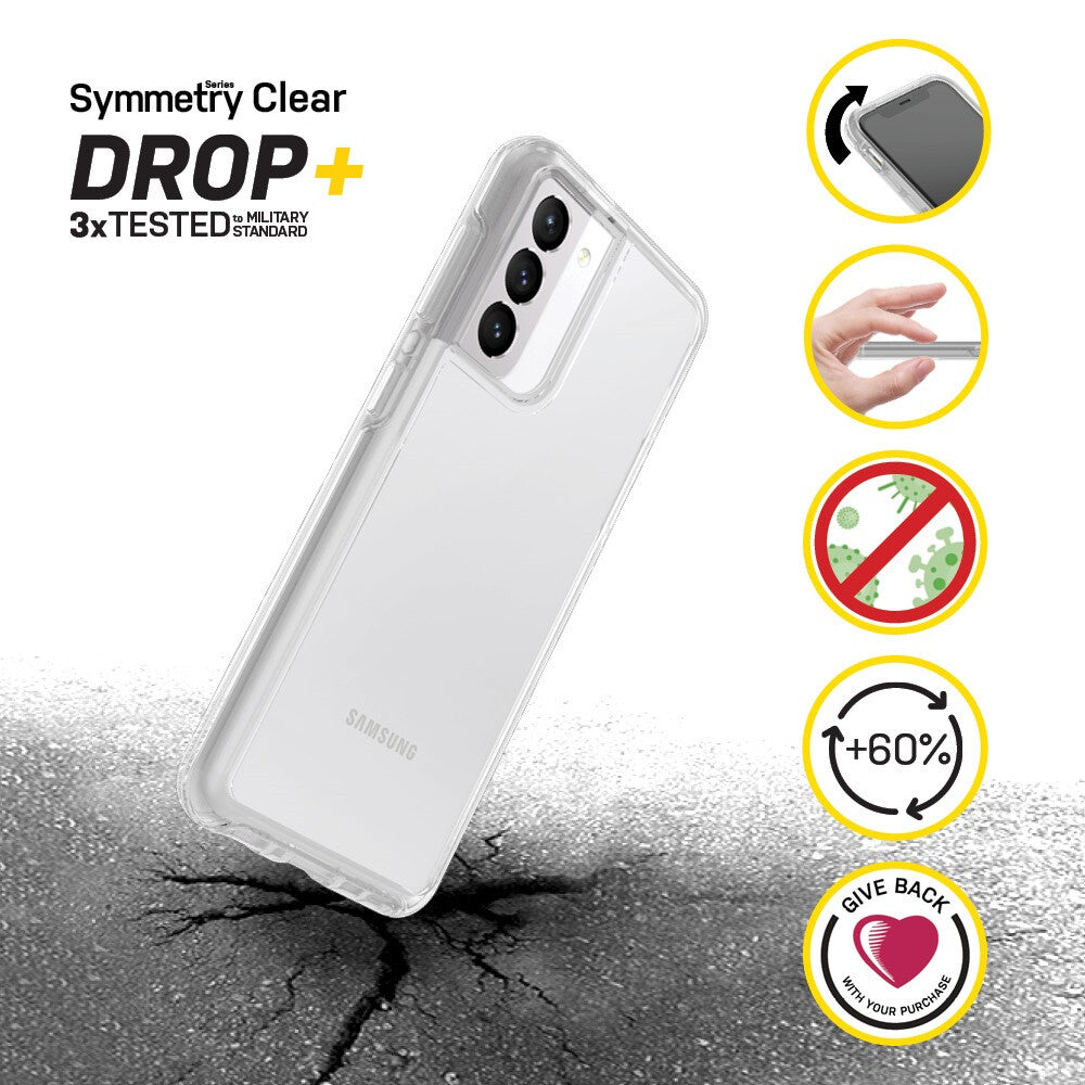 OtterBox Symmetry Clear Series for Samsung Galaxy S21+ (5G) in Transparent - No Packaging
