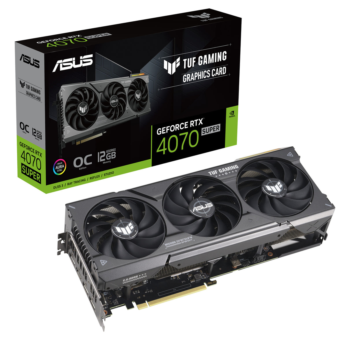 ASUS TUF Gaming - NVIDIA 12 GB GDDR6X GeForce RTX 4070 SUPER graphics card