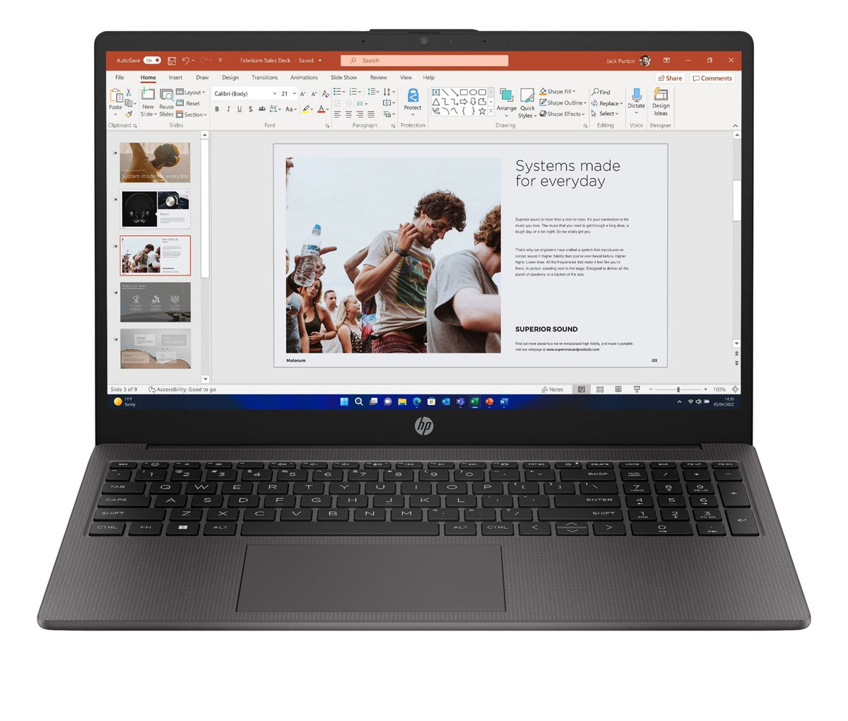 HP 250 G10 Intel® Core™ i7 i7-1355U Laptop 39.6 cm (15.6") Full HD 16 GB DDR4-SDRAM 512 GB SSD Wi-Fi 6 (802.11ax) Windows 11 Pro Black
