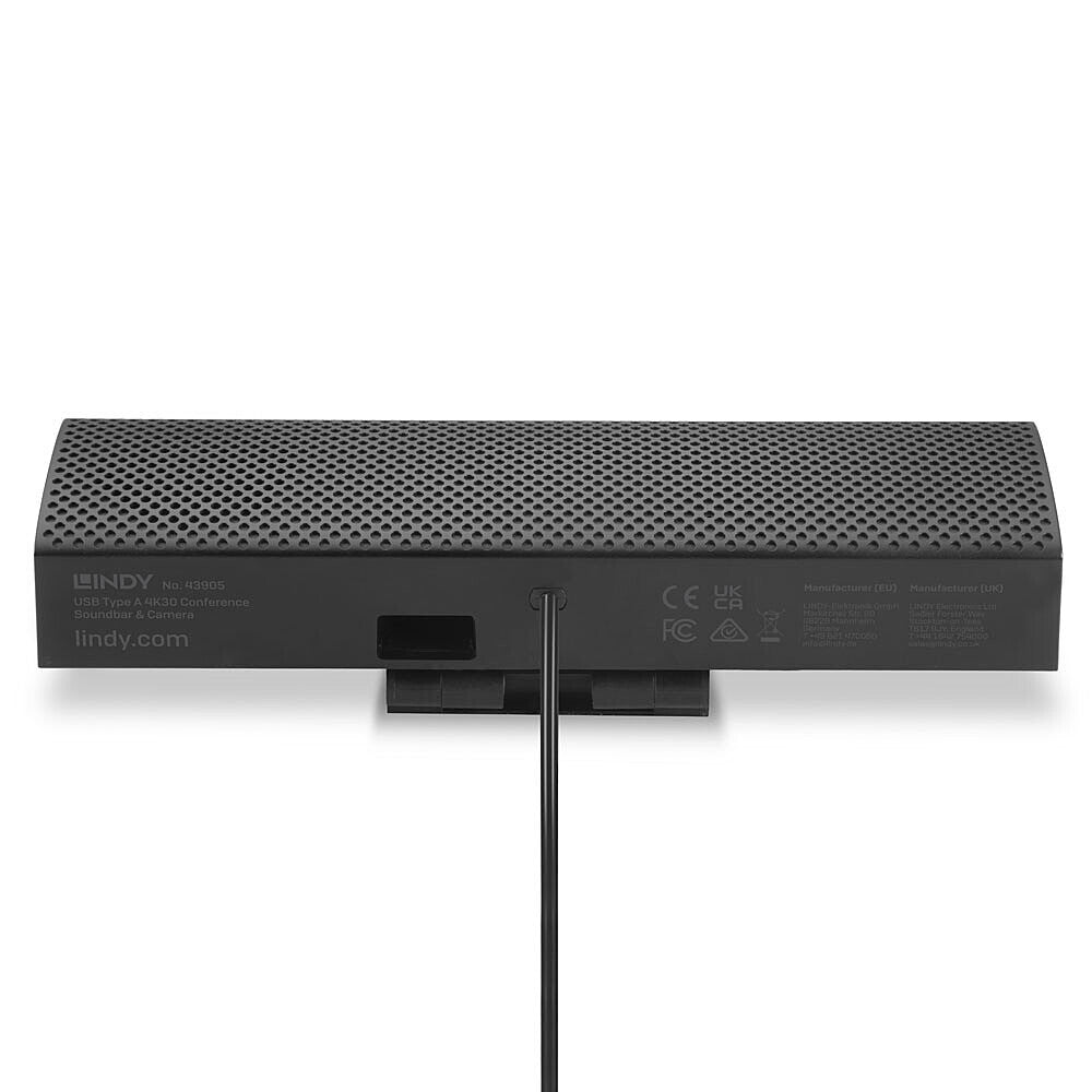 Lindy 4K30 - USB Conference Soundbar Webcam