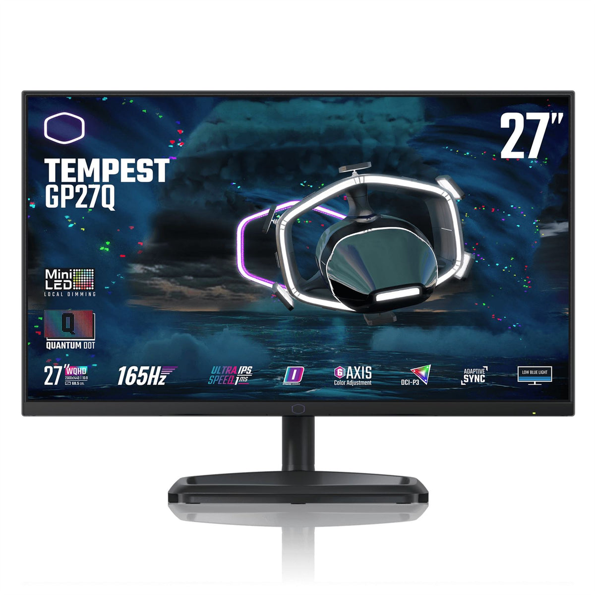 Cooler Master Gaming Tempest GP27Q computer monitor 68.6 cm (27") 2560 x 1440 pixels Wide Quad HD LED Black