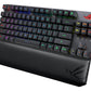 ASUS ROG Strix Scope RX TKL - USB Wired + RF Wireless + Bluetooth RGB Mechanical Keyboard in Black (QWERTY UK)
