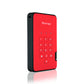 iStorage diskAshur2 - Secure Encrypted External solid state drive in Red - 4 TB