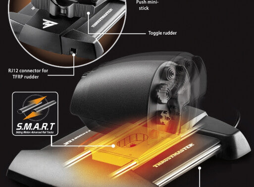 Thrustmaster T-16000M FCS HOTAS Pack - USB Flight Stick + Throttle for PC / Mac