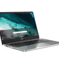Acer Chromebook - 35.6 cm (14") - Intel® Pentium® Silver N6000 - 4 GB LPDDR4x-SDRAM - 128 GB Flash - Wi-Fi 6 - ChromeOS - Silver