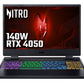 Acer Nitro 5 AN515-58 Gaming Laptop - 39.6 cm (15.6") - Intel® Core™ i7-12650H - 16GB DDR5-SDRAM - 512GB SSD - NVIDIA GeForce RTX 4050 - Windows 11 - Black