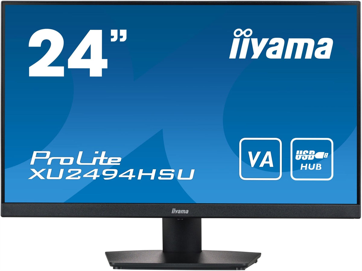 iiyama ProLite XU2494HSU-B2 Computer Monitor 60.5 cm (23.8&quot;) 1920 x 1080 pixels Full HD LED Black