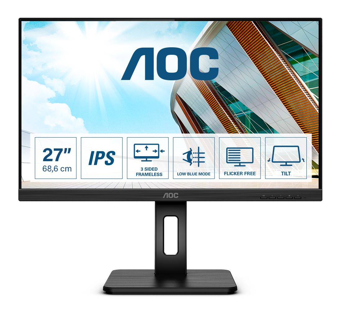 AOC P2 27P2Q LED display 68.6 cm (27") 1920 x 1080 pixels Full HD Black Monitor