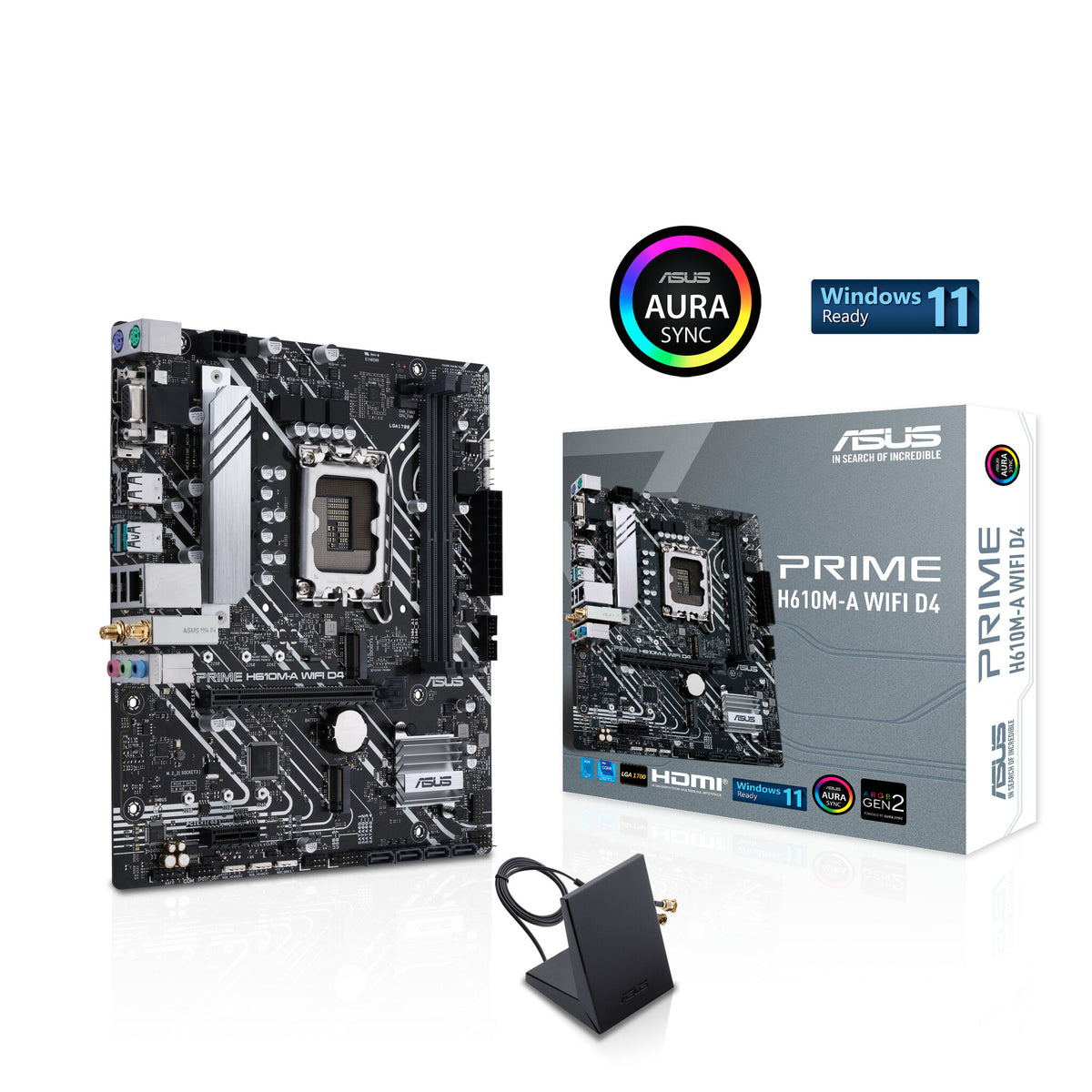 ASUS PRIME H610M-A WIFI D4 micro ATX motherboard - Intel H610 LGA 1700