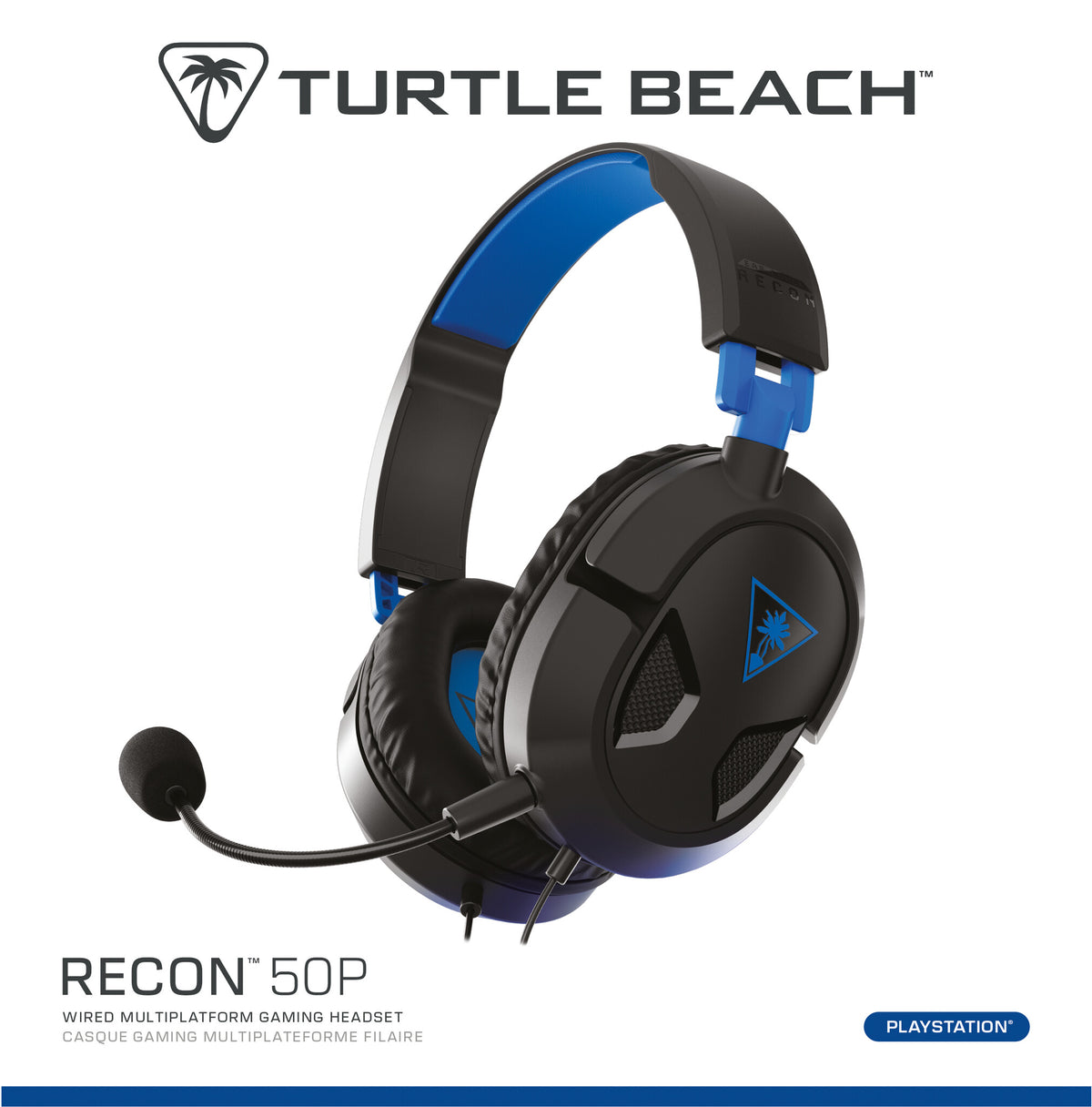 Turtle Beach Recon 50 - Wired Gaming Headset in Black / Blue