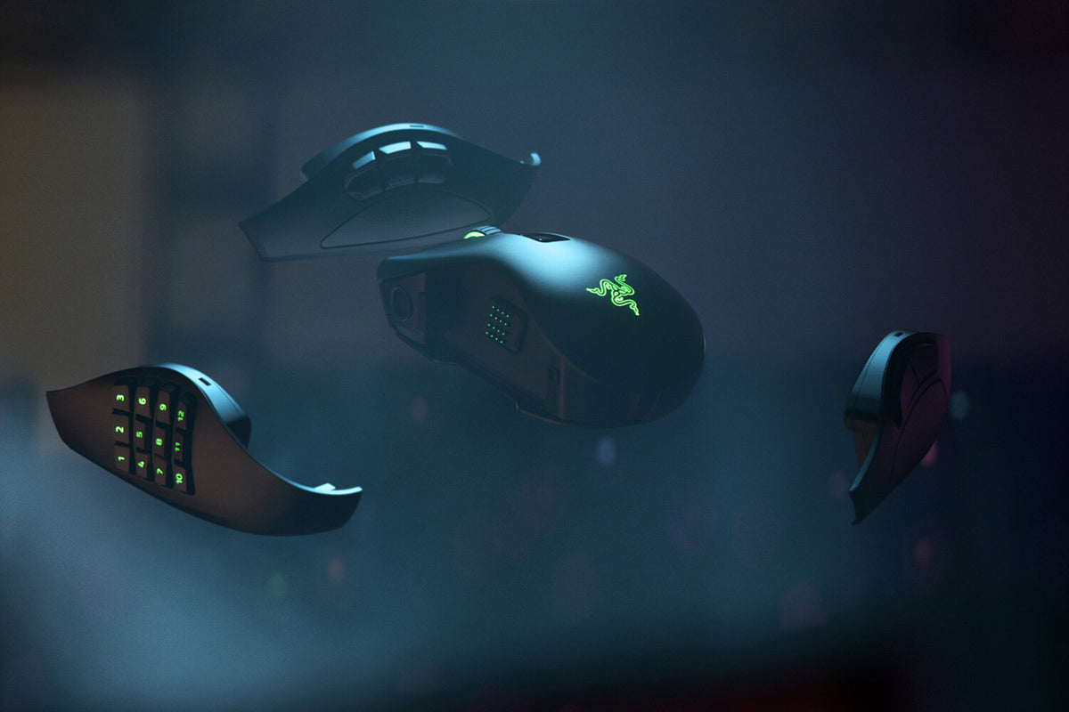 Razer Naga Pro - RF Wireless Optical Mouse in Black - 20,000 DPI