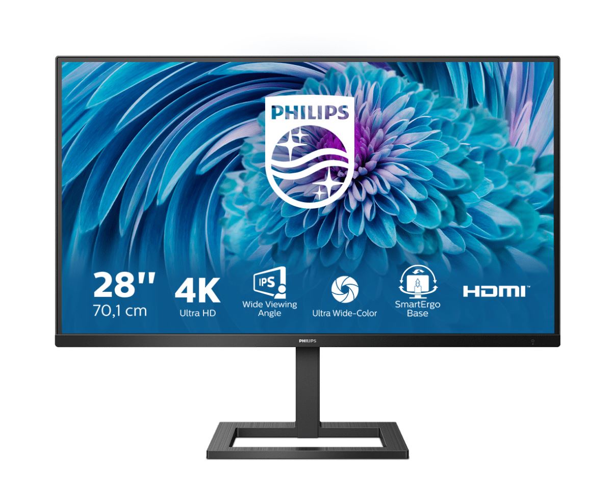 Philips E Line 288E2UAE/00 Computer Monitor 71.1 cm (28&quot;) 3840 x 2160 pixels 4K Ultra HD LCD Black