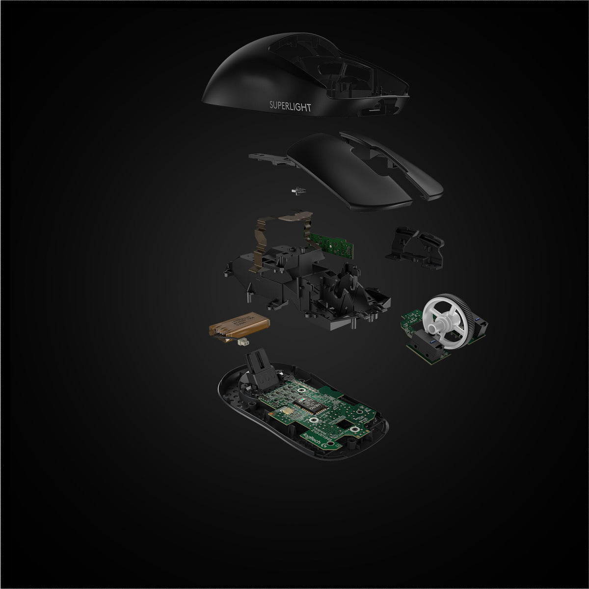 Logitech G - PRO X SUPERLIGHT RF Wireless Gaming Mouse - 25,600 DPI