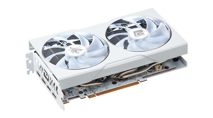PowerColor Hellhound &quot;Spectral White&quot; - AMD 8 GB GDDR6 Radeon RX 6650 XT graphics card