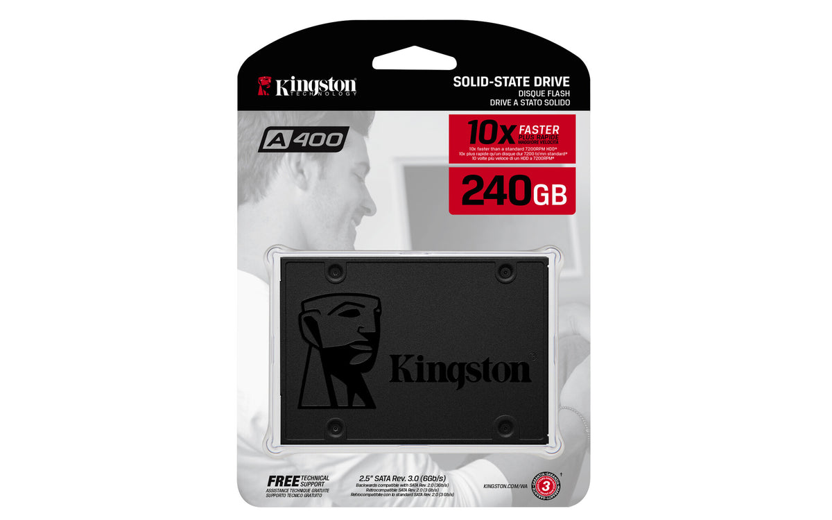 Kingston Technology A400 - Serial ATA III TLC 2.5" SSD - 240 GB