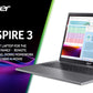 Acer Aspire 3 Laptop - 43.9 cm (17.3") - Intel N100 - 4GB LPDDR5-SDRAM - 512 GB SSD - Wi-Fi 6 - Windows 11 Home - Grey