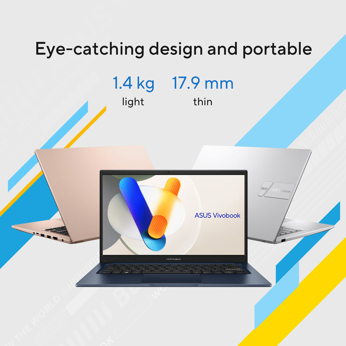 ASUS VivoBook 14 Laptop - 35.6 cm (14&quot;) - Intel® Core™ i7-1355U - 16 GB DDR4-SDRAM - 512 GB SSD - Wi-Fi 6E - Windows 11 Home - Silver