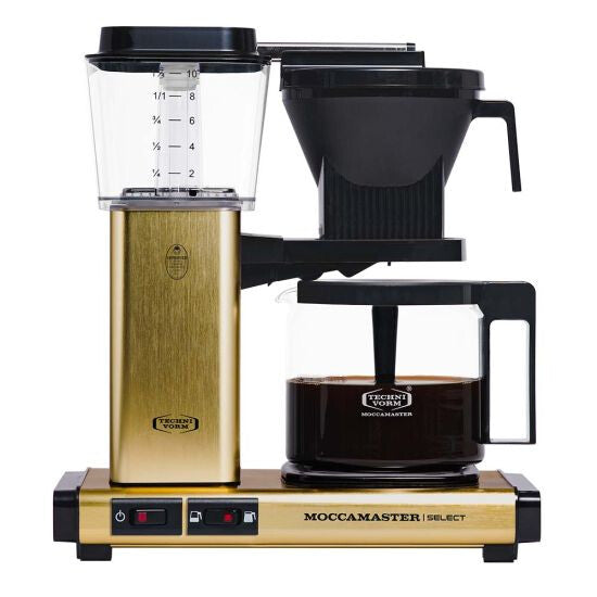 Moccamaster KBG Select - 1.25 Litre Fully-auto Drip coffee maker in Brushed Brass