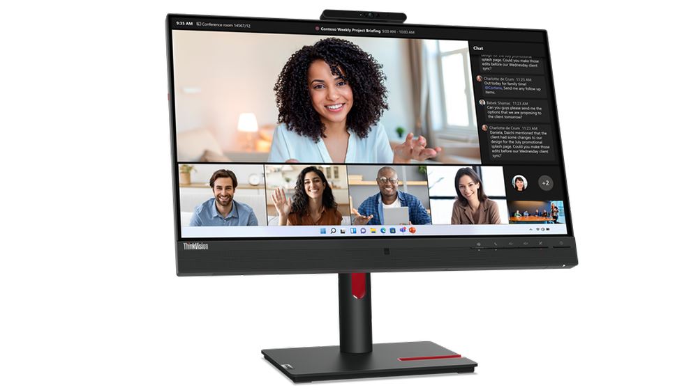 Lenovo ThinkVision T24mv-30 60.5 cm (23.8") 1920 x 1080 pixels Full HD LED Black Monitor