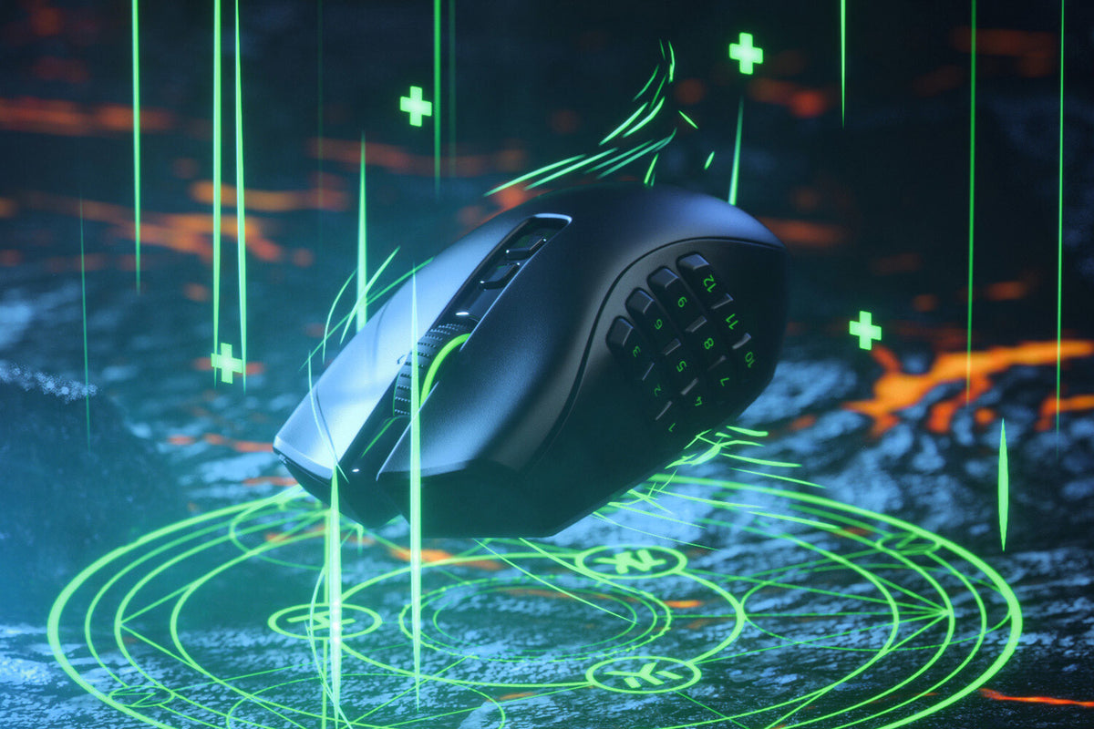 Razer Naga Pro - RF Wireless Optical Mouse in Black - 20,000 DPI