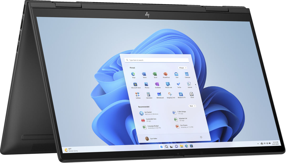 HP ENVY x360 Hybrid (2-in-1) - 39.6 cm (15.6&quot;) - Touchscreen - AMD Ryzen™ 5 7530U - 8 GB LPDDR4x-SDRAM - 512 GB SSD - Wi-Fi 6E - Windows 11 Home - Black