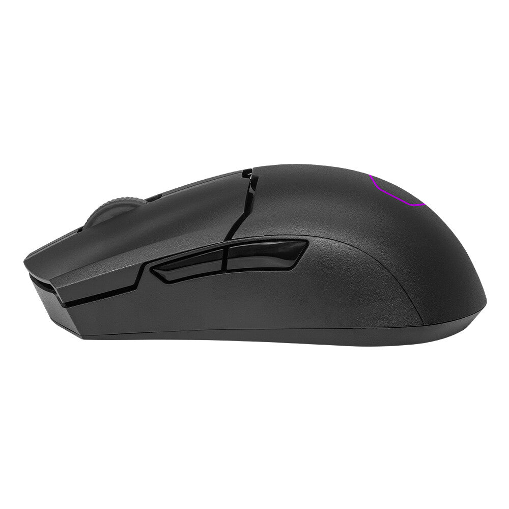 Cooler Master MM712 - RF Wireless + Bluetooth + USB Type-A Optical Mouse in Black - 19,000 DPI